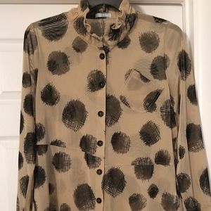 Terra SJ Apparel Lagenlook Blouse with Wire Collar